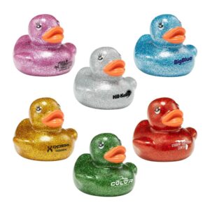 Custom 2" Glitter Rubber Ducks