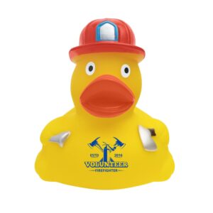 Custom Firefighter Safety Rubber Duck