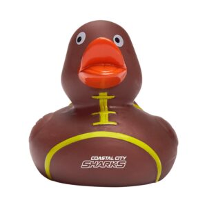 Custom Football Rubber Duck
