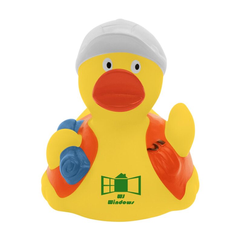 Custom Safety Awareness Construction Rubber Duck